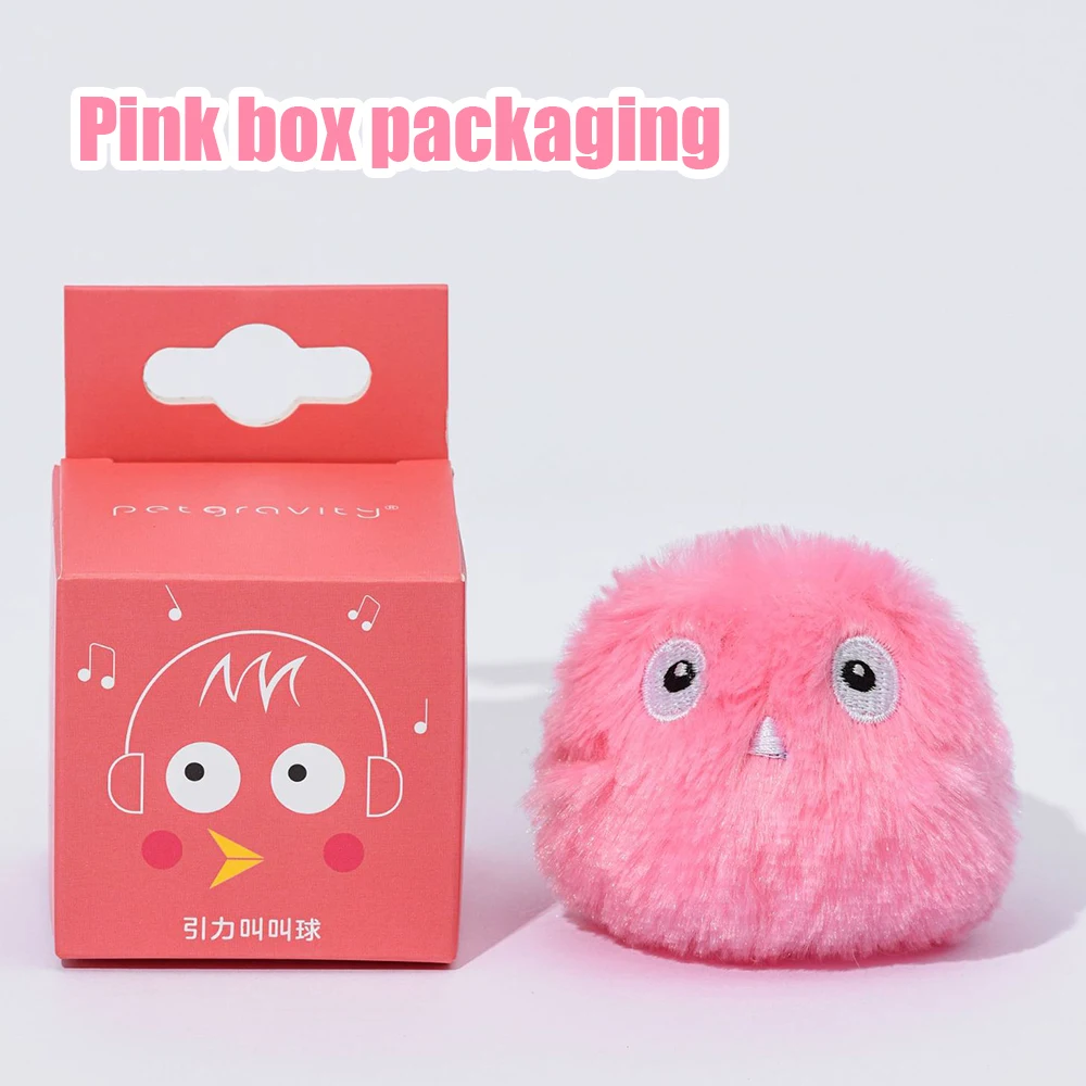 1/3 Pezzi Palla Interattiva Giocattolo Intelligente per Cani e Gatti, Peluche Elettrico con Erba Gatta, Gioco di Addestramento per Gattini, Prodotto per Animali Domestici con Suono e Squeak