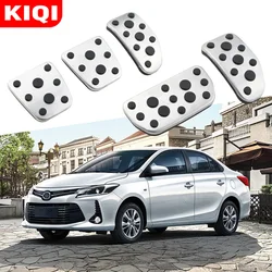 AT MT Car Pedal Cover for Toyota Yaris 2017+ Vios FS 2014+ Gas Accelerator Brake Stainless Steel Non-slip Pedals Pads Parts