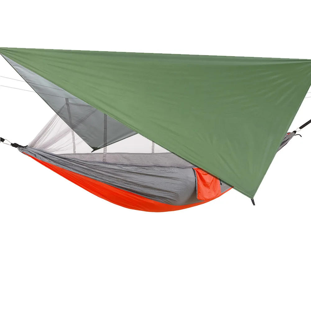 Waterproof Sun Canopy Hammock Combo With Mosquito Net Indoor Patio Relax Aerial Swing Hanging Chair