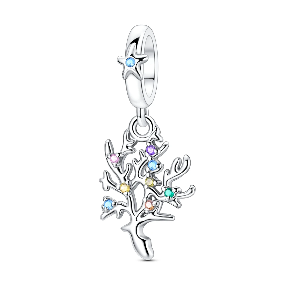925er Sterlingsilber-Anhänger Sommer-Schildkröte Walhai Seepferdchen Delfin Seestern Anhängerperle passend für Armband DIY für Damen Schmuck