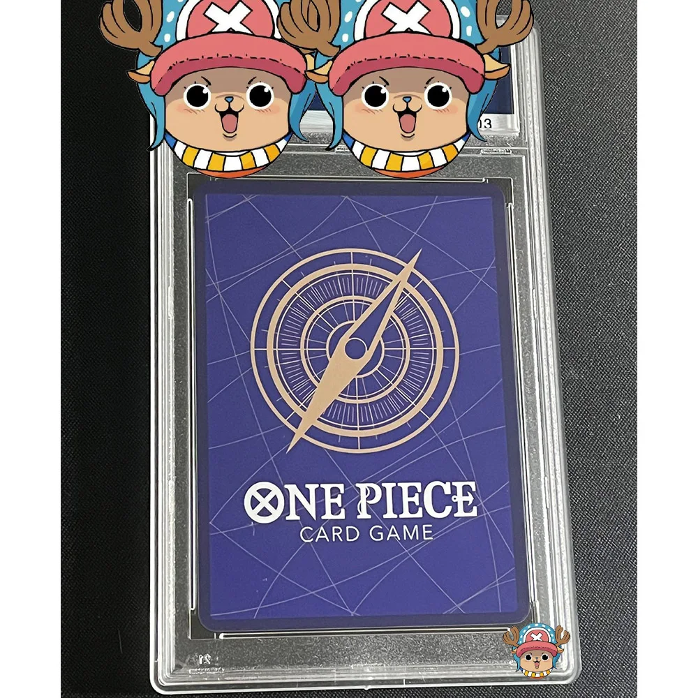 Tarjeta de grado OPCG DIY versión en inglés MONKEY.D.LUFFY Portgas D Ace MANGA ALT ART GEM MT 10, tarjeta de colección, etiqueta holográfica, regalo