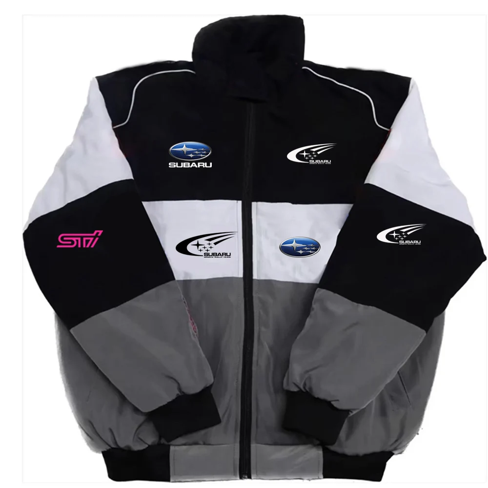 

2026 new racing suit jacket SUBARU motorcycle windproof riding suit motorcycle retro workwear printed jacket