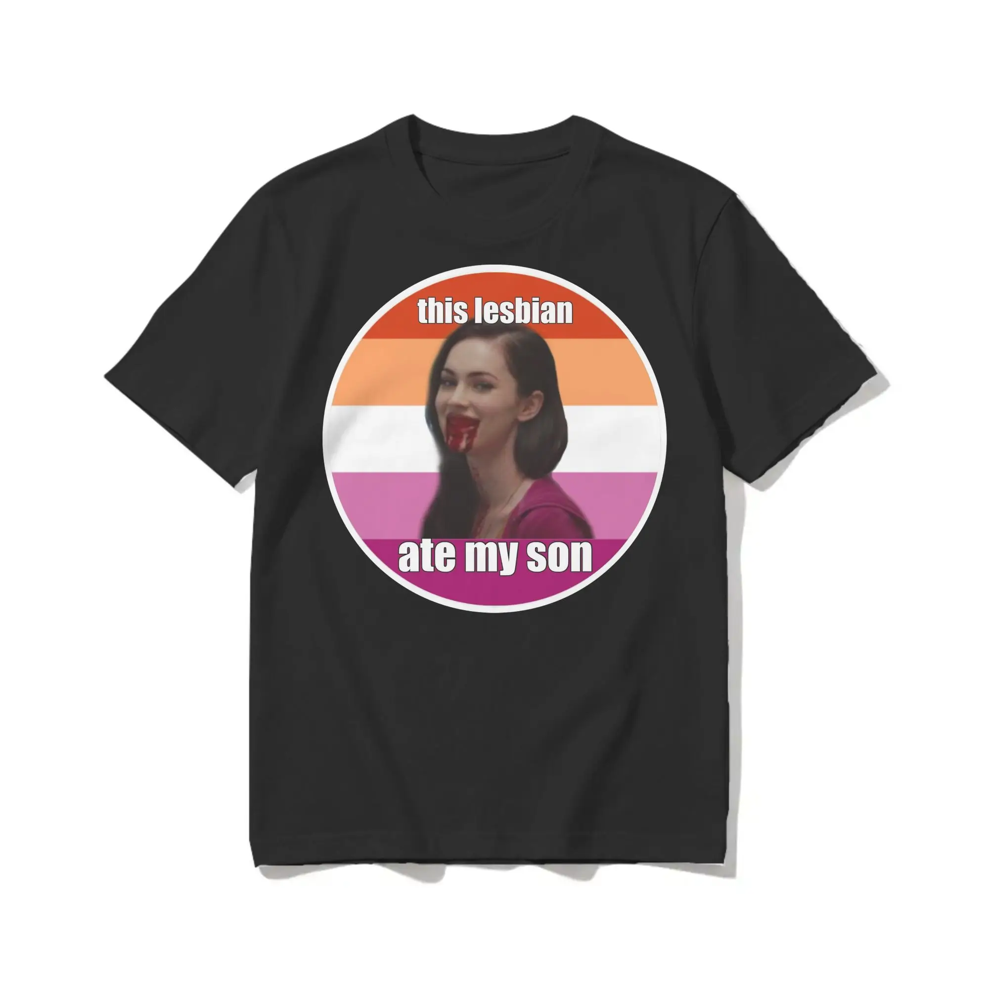 Jennifer's Body ate my son T-Shirt Men Women  Hipster Cotton Tees Round Neck Short Sleeve T Shirt Printed Clothing