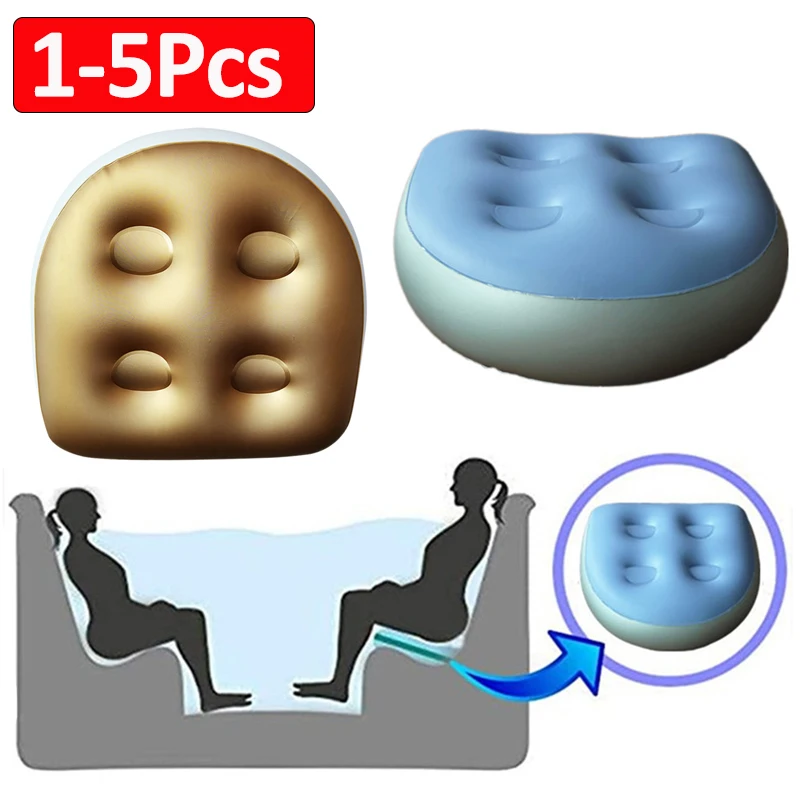 

Hot Tub Seat Soft Hygienic Relaxing Inflatable Spa Cushion Adults Kids Non Slip Automatic Adjustment Anti-Hemorrhoids Seat Pad