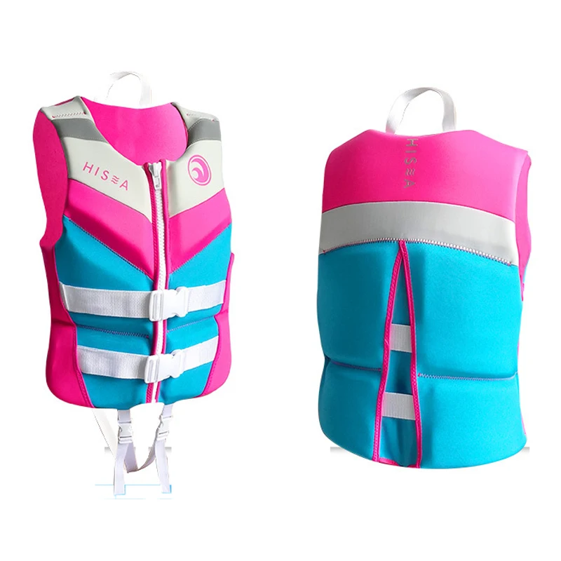 

Safety Life Jacket Neoprene Anti-scratch Swimming Buoyancy Inflatable Zipper Safety Swimming Float Vest CE USCG