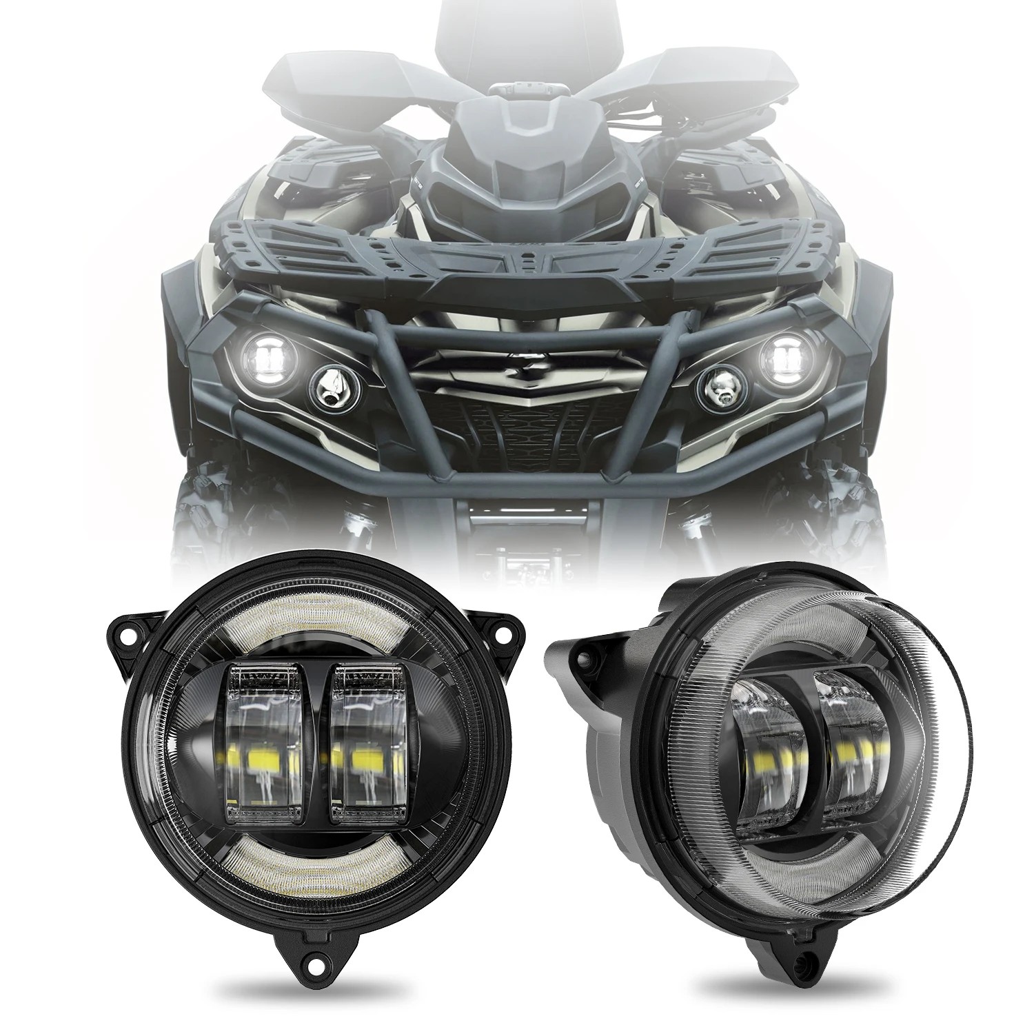 LED Headlight Headlamp For Can Am Outlander Max 1000 1000R 850 800R 650 500 12-2022 Can-Am ATV Motorcycle Low Beam DRL 710006177