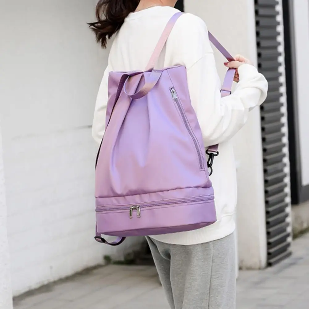 Wet Dry Separation Fitness Bag Waterproof Large Capacity Swimming Backpack Expansion Portable Sports Shoulder Tote Climbing