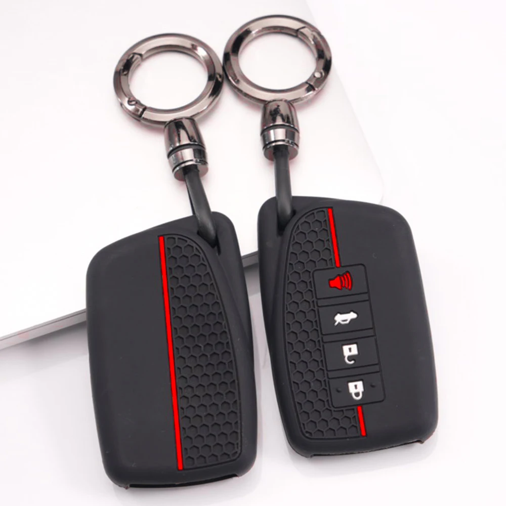Silicone Key Cover With Lanyard For Lexus NX ES UX US RC LX IS 250h RX 350h LS 450h 260h 300h UX200 LM350H LM500H ES200 Flexible