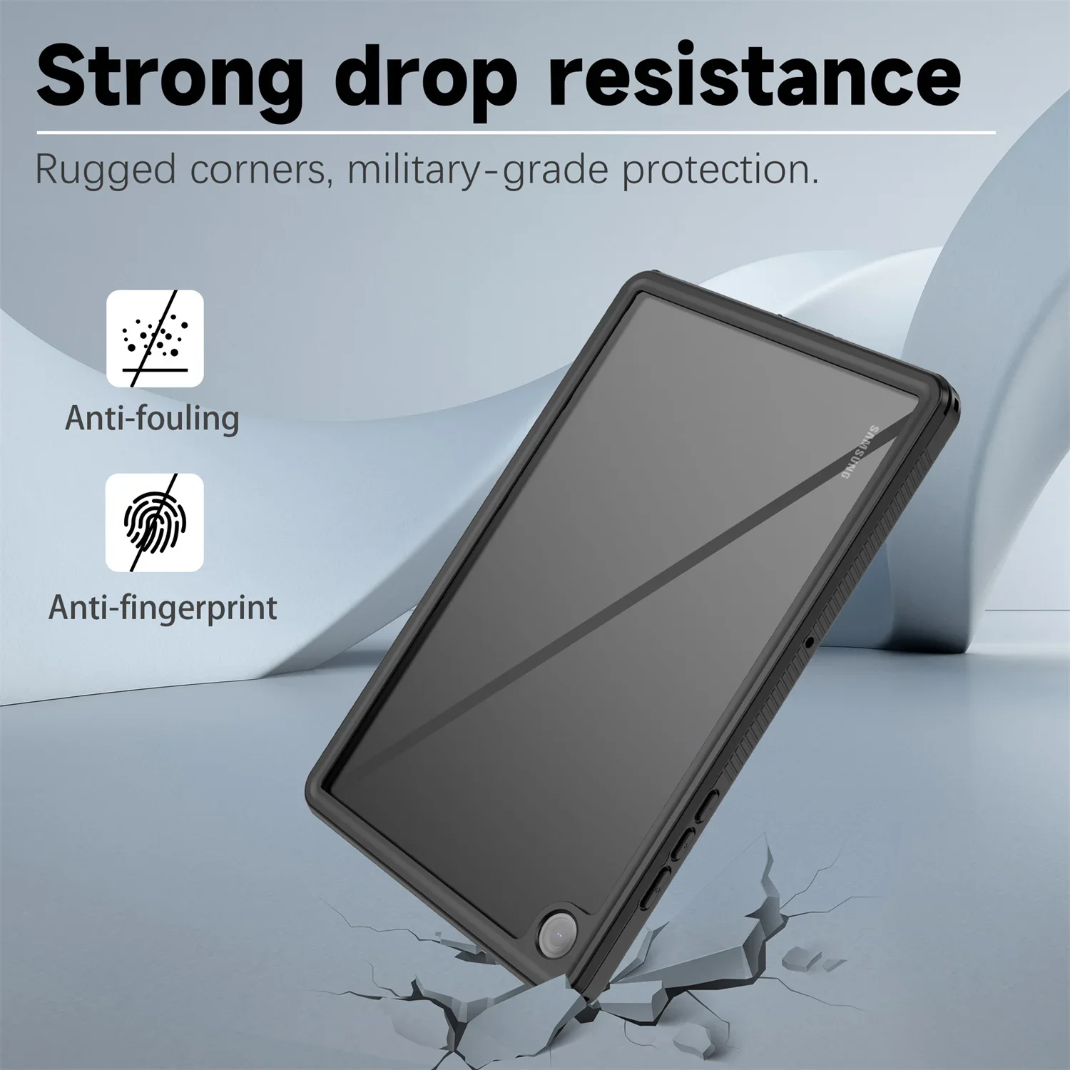 Shellbox IP68 Casing Tahan Air untuk Samsung Galaxy Tab A9 Plus A9 + 11 Inci Penutup Pelindung Tugas Berat Tahan Benturan Kelas Militer