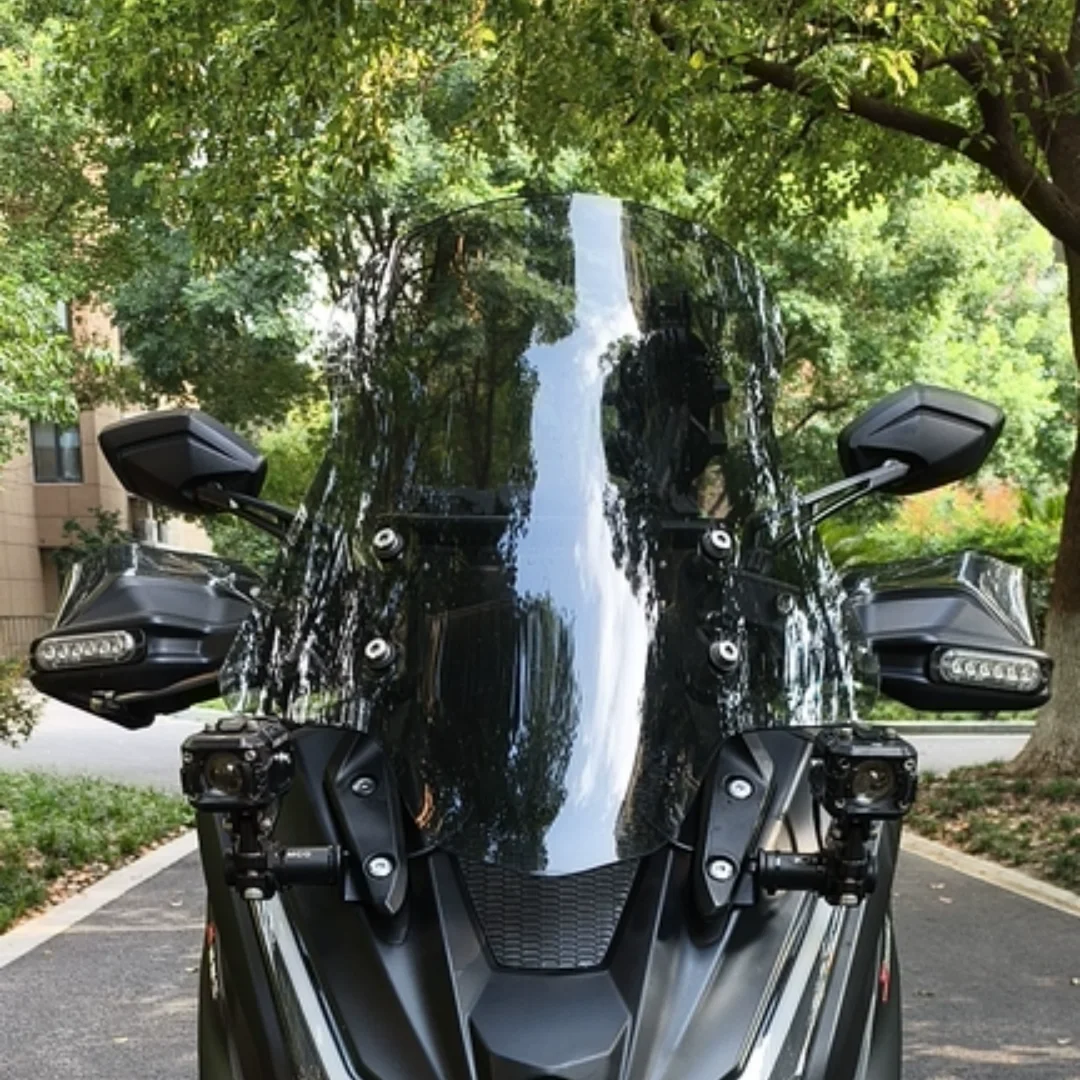 For KYMCO Xciting S 250 Replacement accessories: Windshield, enlarged and widened windshield, front windshield.