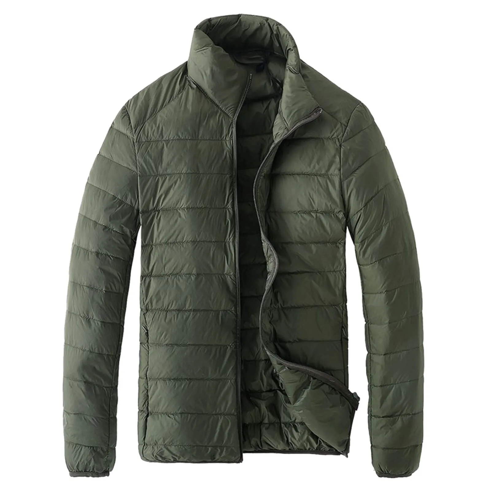 Men's Winter Cotton-padded Coat Casual Trendy Lightweight Jacket Small Padded Jacket For Men Warm Outerwear  for Men with Hood