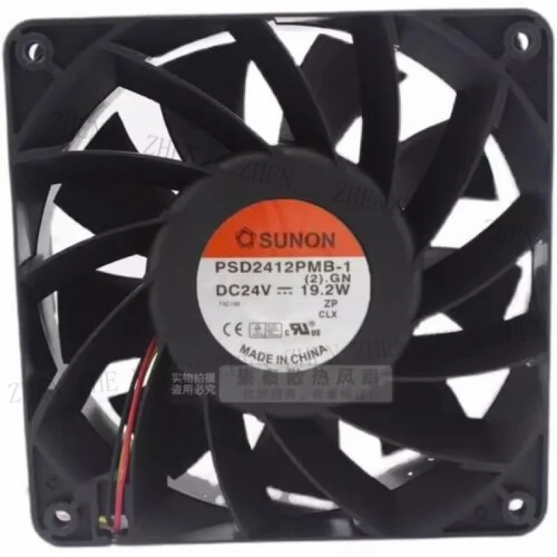

Y FOR SUNON PSD2412PMB1 12038 DC24V 19.2W 12CM 3-Wire Inverter Cooling Fan
