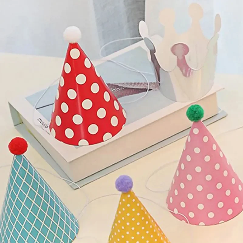 Toddmomy - Cappello a cono per 1° compleanno, con fascia