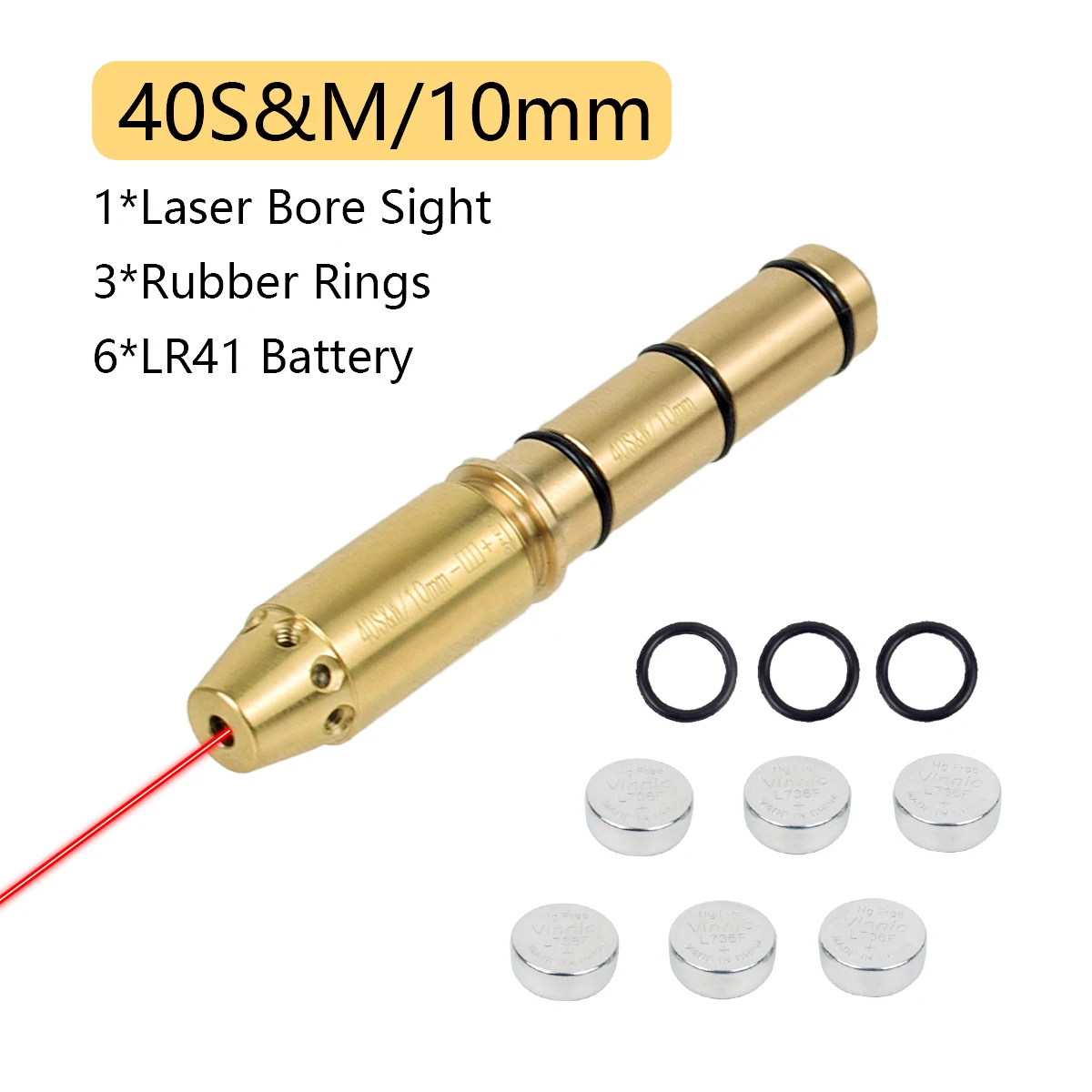 Tactical Green Laser Bore Sight 9mm .177 22LR .45ACP 40S&W Snake Red Pointer Boresighter Sniper Snap Caps Taurus Glock 1911