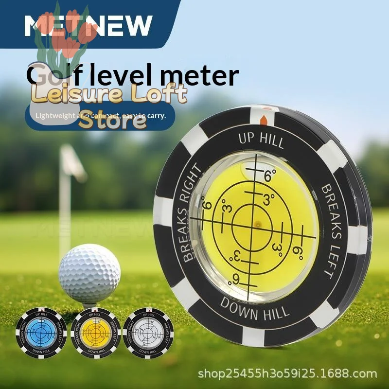 Golf Putt Ball Marker High Precision Round Green Reader Golfing Putting Aid Slope Reader