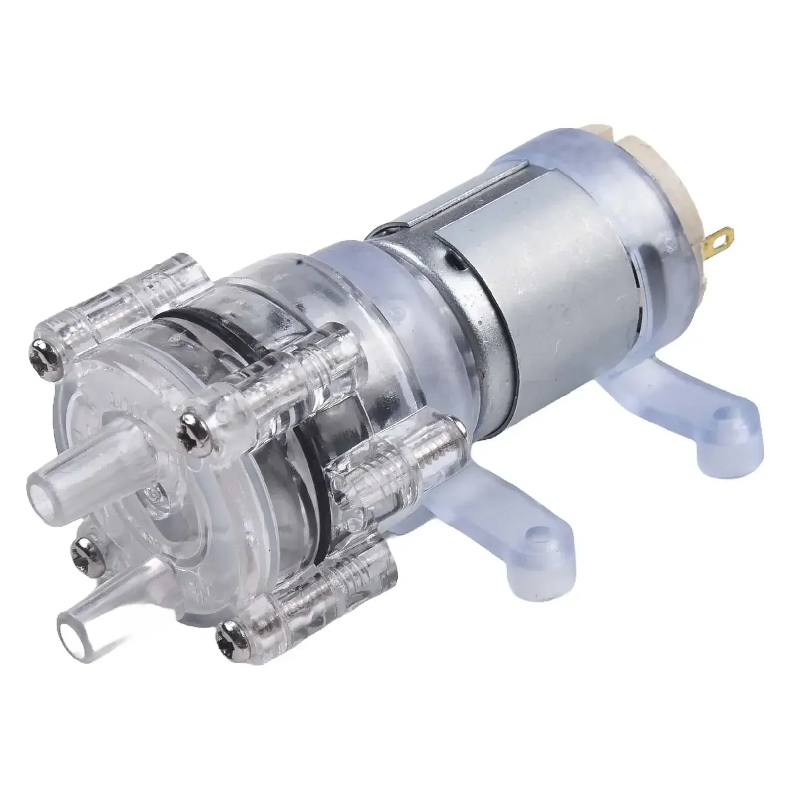DC Mini Self Priming Water Pump Transparent Gear Water Transfer Pump Small Electric Diaphragm Pump for Water Dispenser