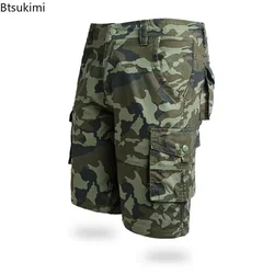 Pantaloncini cargo militari da uomo nuovi estivi Moda casual Pantaloni corti in cotone mimetico Pantaloni sportivi mimetici multitasche maschili Taglie forti