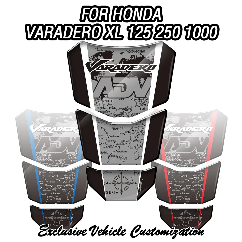

Suitable for Honda Varadero XL 125 250 1000 3D Resin Motorcycle Modification Fuel Tank Pad Protection Sticker Decoration