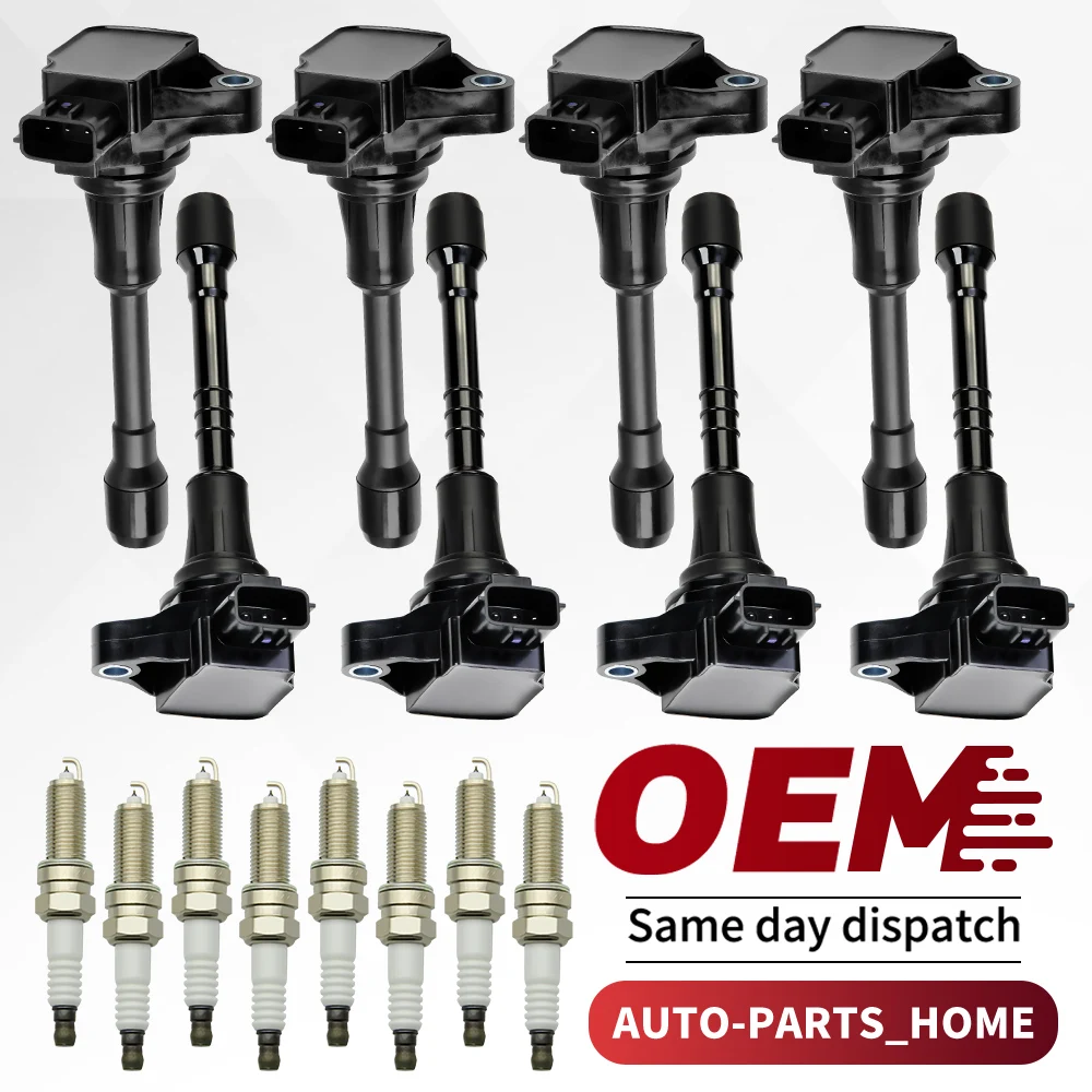 

8x Ignition Coil & IRIDIUM Spark Plug Kits for Nissan Armada INFINITI QX56 QX80