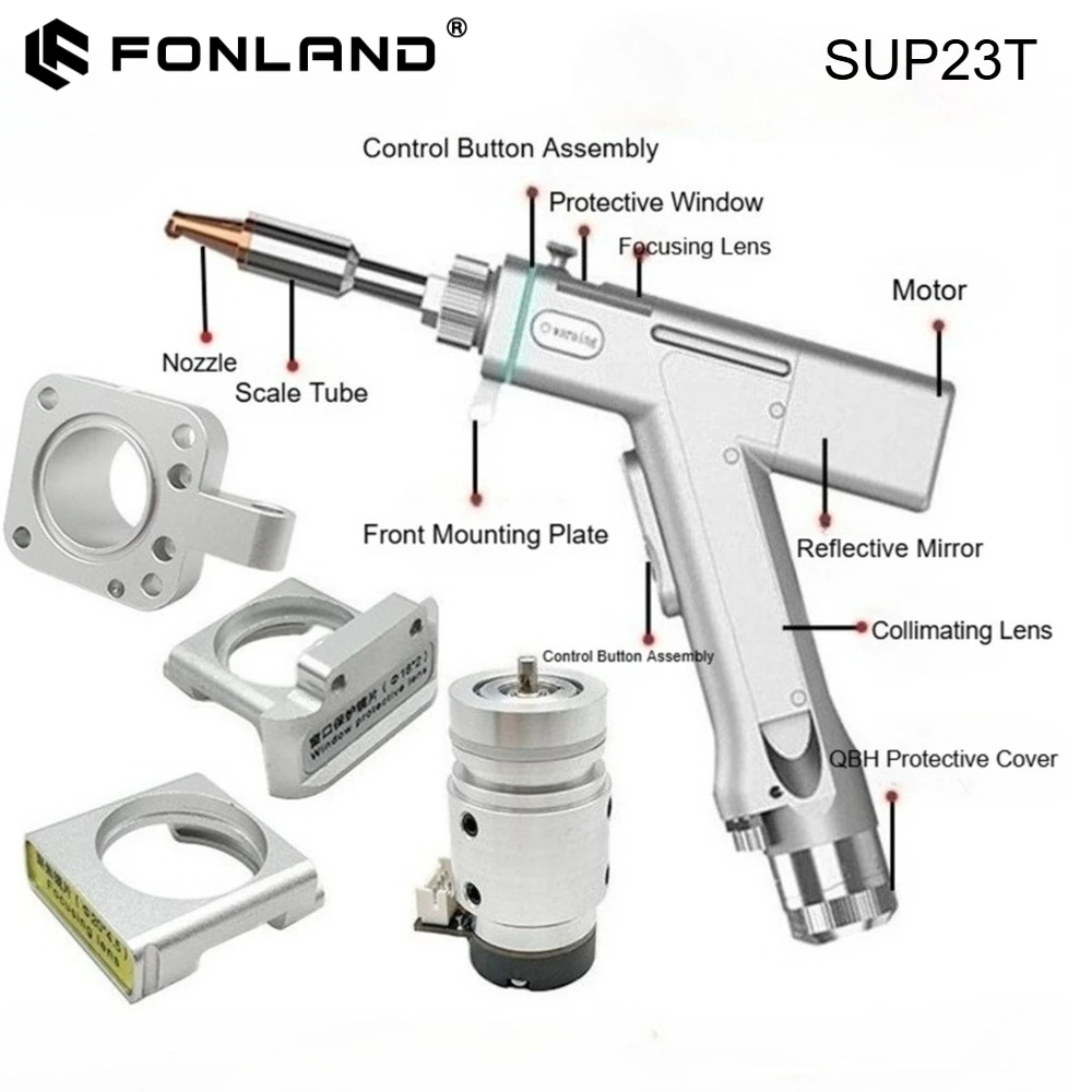 FONLAND CQWY SUP23S/T Laser Welding Head Original SUP23 Laser Weld Machine Parts Focusing Collimating Lens Reflector Seal Ring