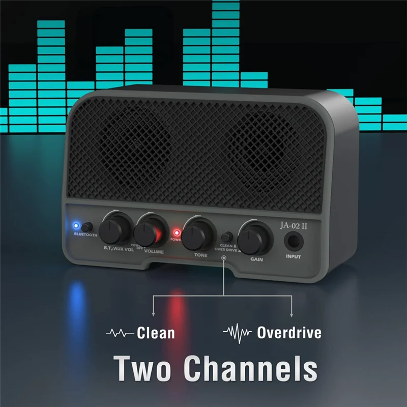 

FSTE-Compact Portable 5W Acoustic Guitar Amplifier Speaker With Dual Channels,Normal/Bright Tone Suitable For Travel And Perform