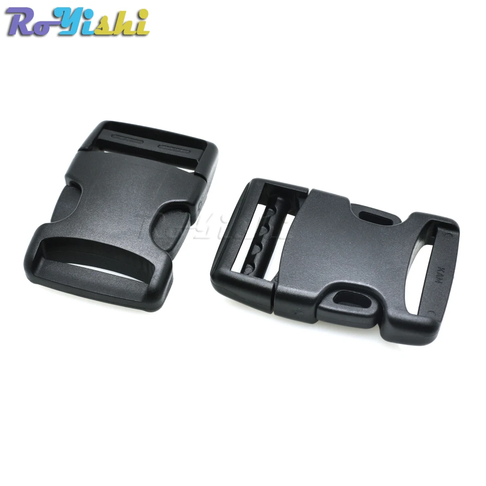 Plastic Arched Side Release Buckle For Backpack Straps Webbing 25mm 30mm