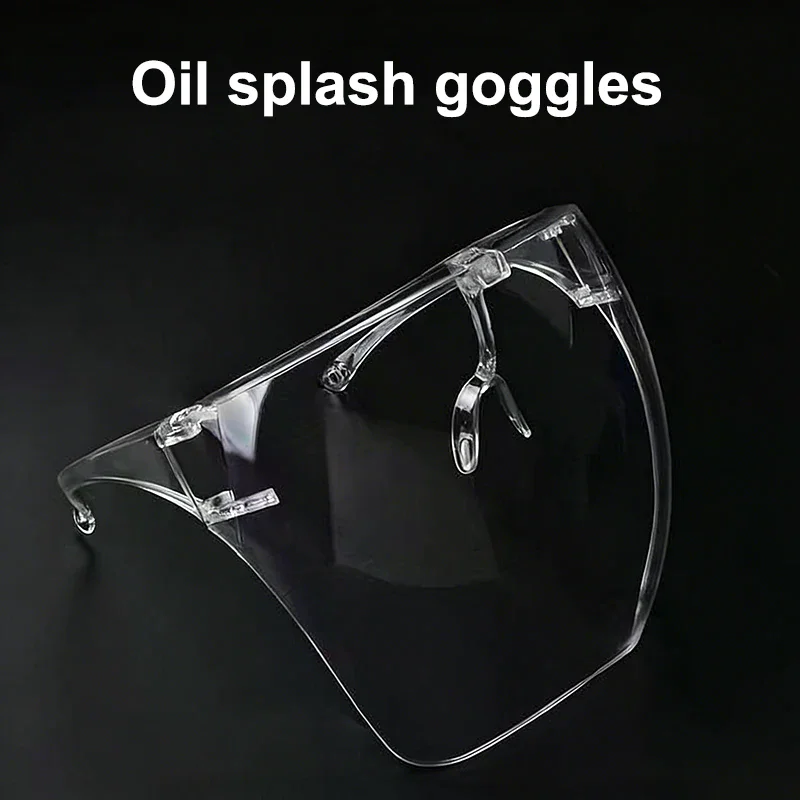 Anti-fog Anti-splash Protective Mask Full Face Covered Safety Sunglasses Protective Faceshield Glasses Sunglasses Transparent