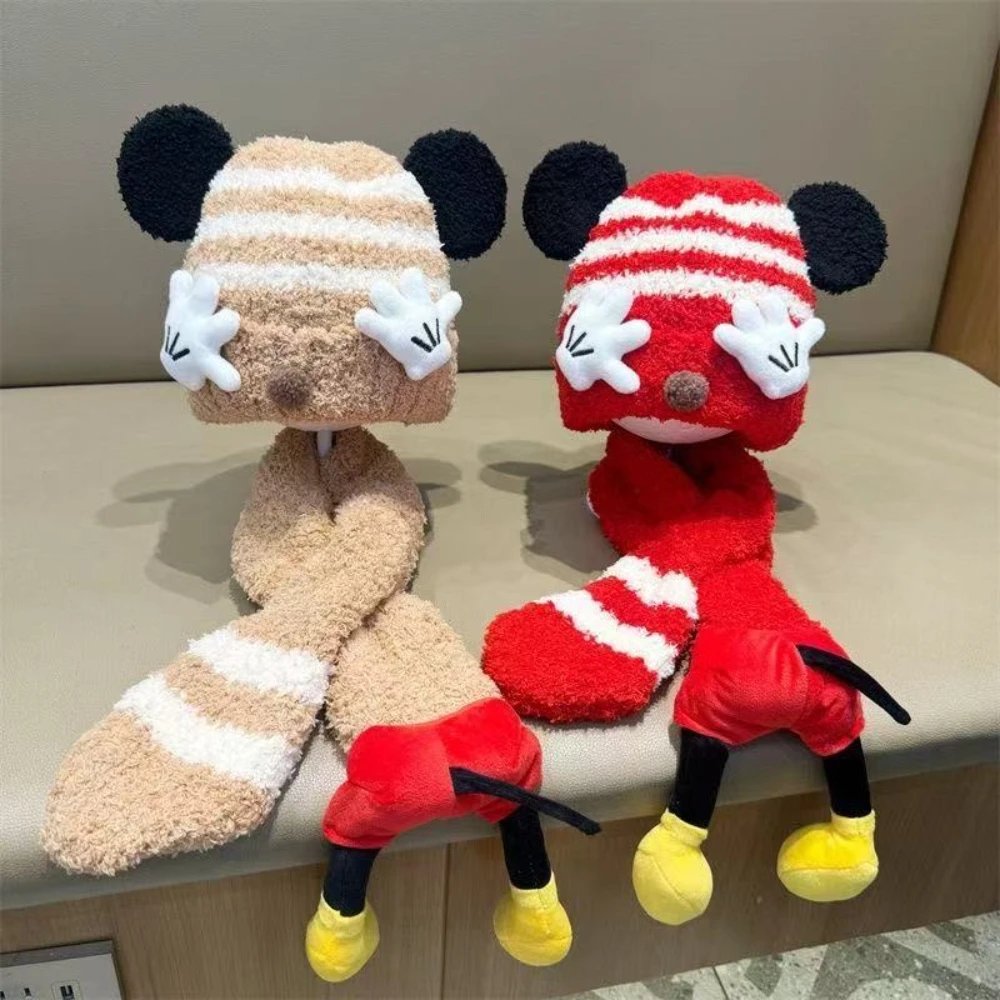 

MINISO Disney детские шапки-ушанки, детские креативные повязки на голову, шарфы, мягкие и теплые товары, рождественские подарки для девочек для новорожденных