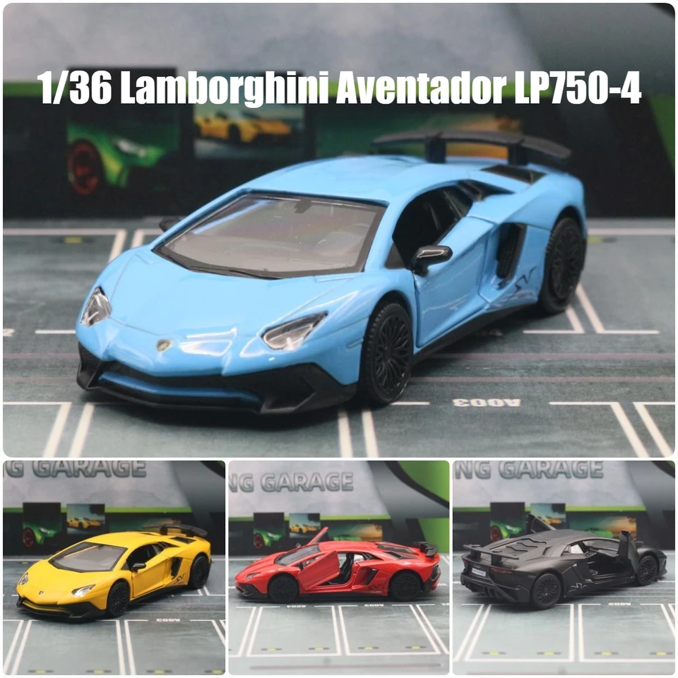 1/36 lamborghini aventador LP750-4 sv coupe carro de brinquedo rmz