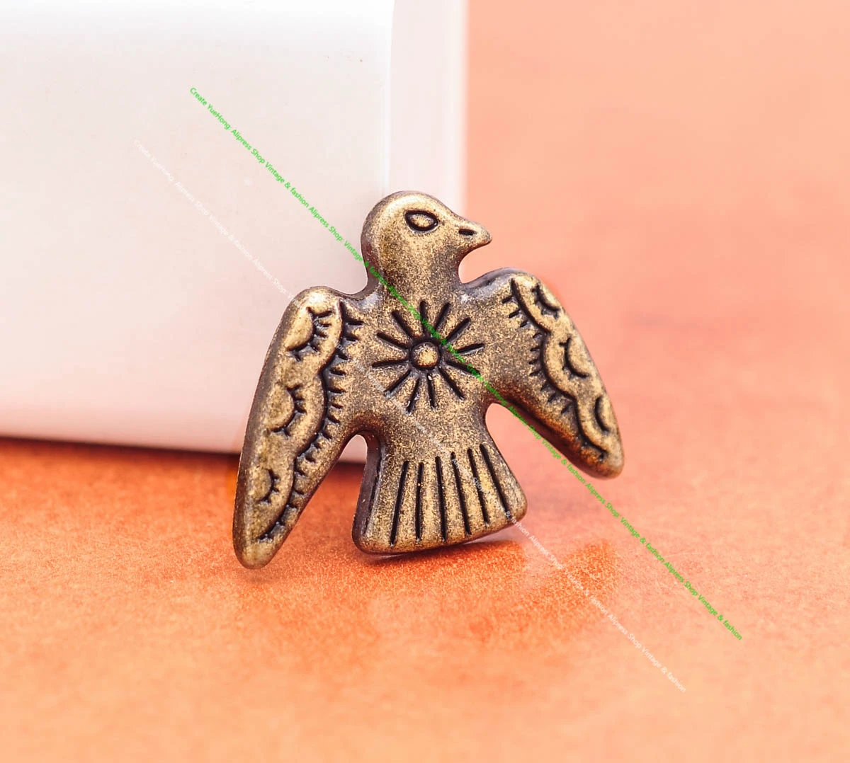20 Stück 24*21mm Vintage Silber Original Ethno Südost Indische Kunst Sonne Donner Vögel Lederhandwerk Gürtel Schmuck Concho Screwback – Detail 10