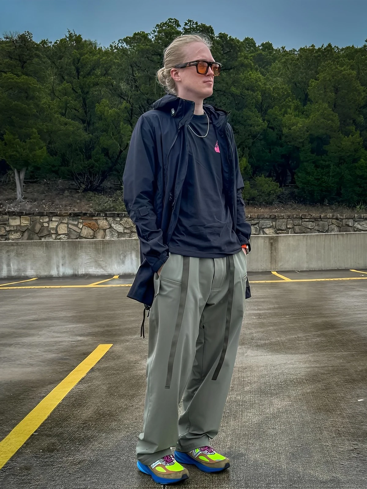 

NJWN PDS Loose Straight Leg Outdoor Waterproof Men's Long Pants Youthful Vitali Sle Casual Trousers for Warriors