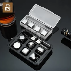 Youpin Circle Joy Stainless Steel Ice Cube Beer Coolers Reusable Chilling Stones Ice Maker for Whiskey Wine Corks Fuit Juice