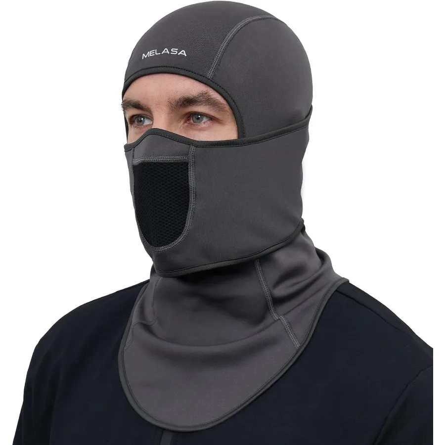 

MELASA Winter Balaclava Face Mask for Cold Weather Thermal Fleece Ski Mask with Movable Face Cover for Outdoor Work Skiing