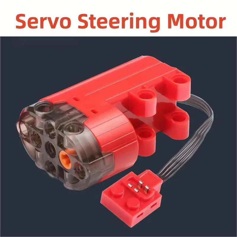 Elektrische motorset de auto Afstandsbediening Accubak Schakelaar met led-licht Power Functie MOC Bouwstenen Auto's Motorspeelgoed