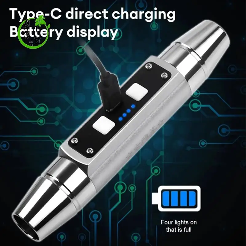 

A31Z-Двухголовочный нефритовый фонарик 6, источник света, USB, прямая зарядка, идентификация ювелирных изделий, нефритовая люминесцентная лампа