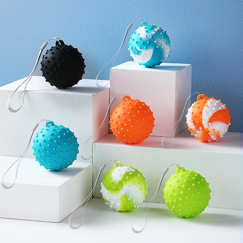 New-Silicone Round Grip Ball Hand Muscle Relaxation Rehabilitation Training Ball Silicone Grip Device Silicone Massage Ball