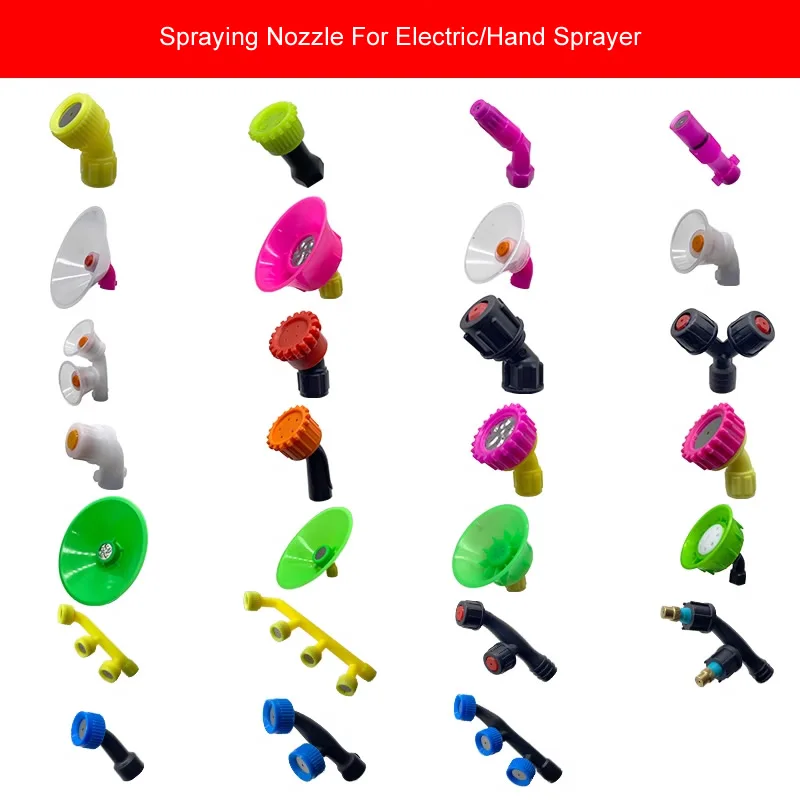 Agricultural Plastic Spray Nozzle Multiple Types Mist Nozzle Adjustable Spray Head For Hand Sprayer Pesticide Spraying
