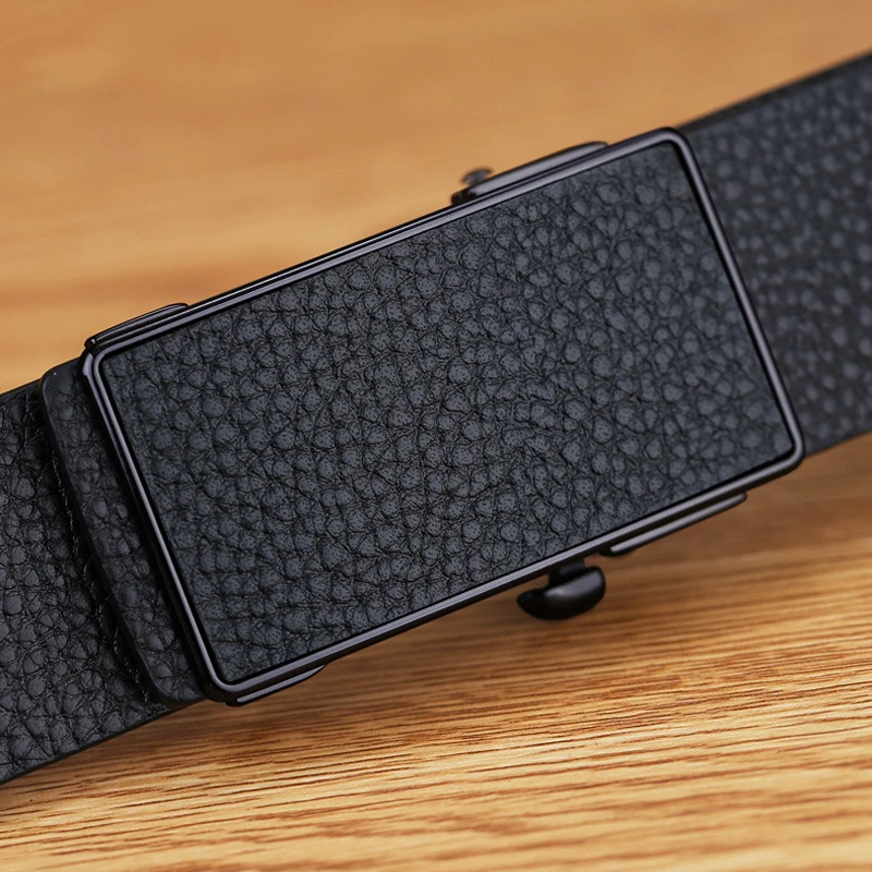 High Quality Hot Luxury Men Black Designer Fashion Belt Casual Business Classic Automatic Buckle Waist Strap Ceinture Homme