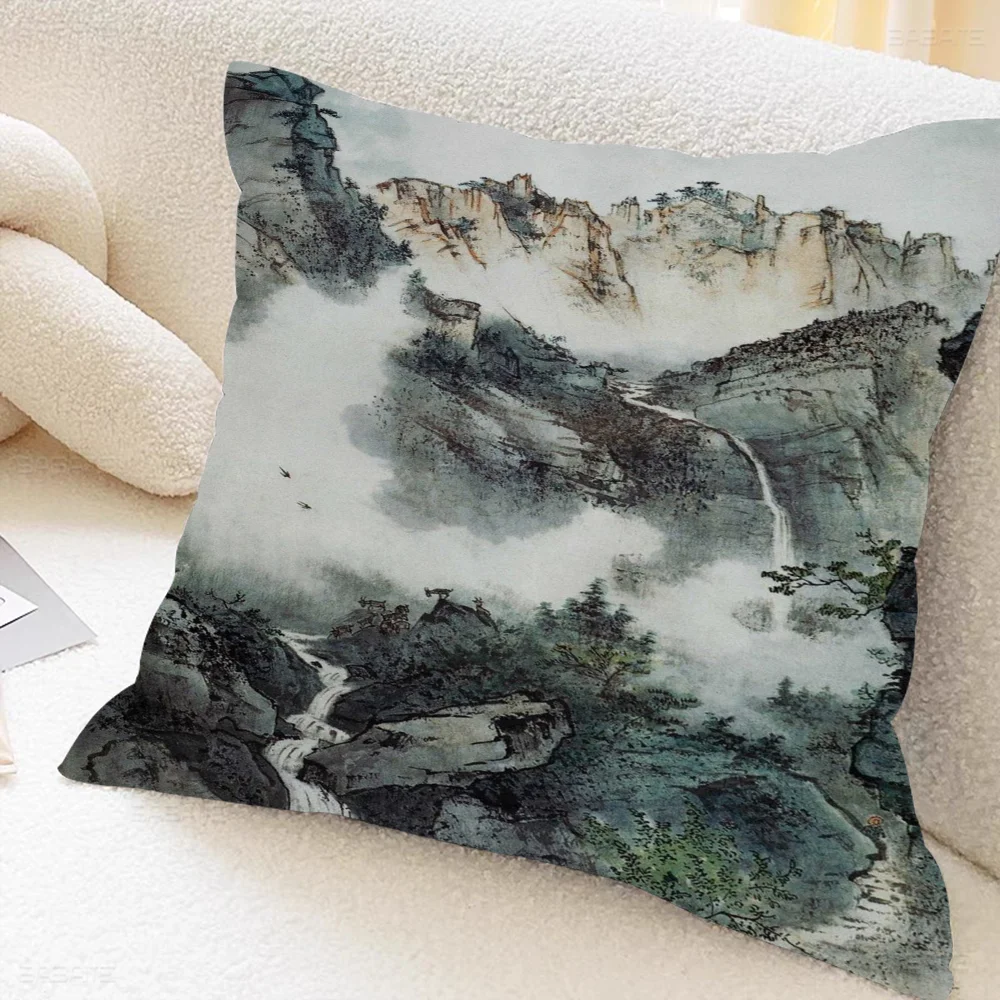 China Painting Personalized Picture Text Home Decorative Pillows Household Gifts 45x45cm