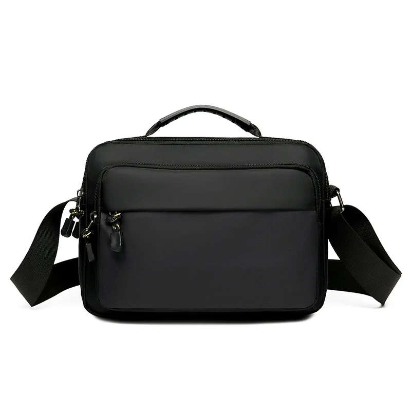 Men's portable shoulder mobile phone storage multi-layer commuting vertical version of travel business diagonal cross bag
