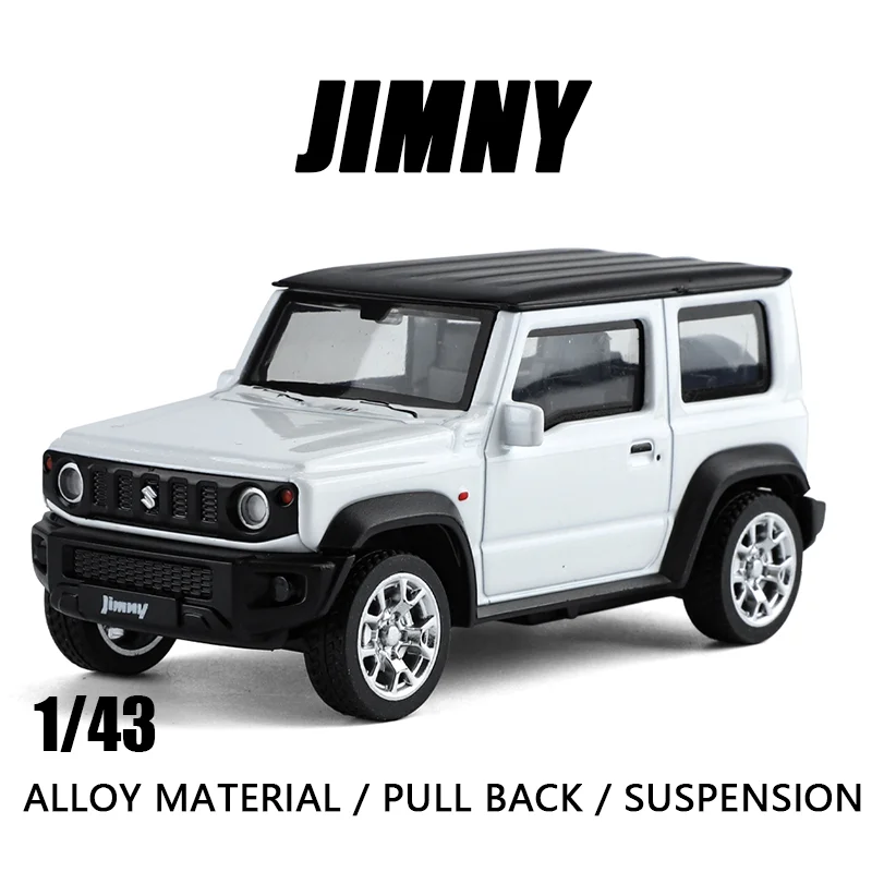 Alloy Car 1:34 Suzuki JIMNY Off-road Vehicel Diecast Metal Toy High Simulation Pull Back Suspension  Children Exquisite Gifts Co