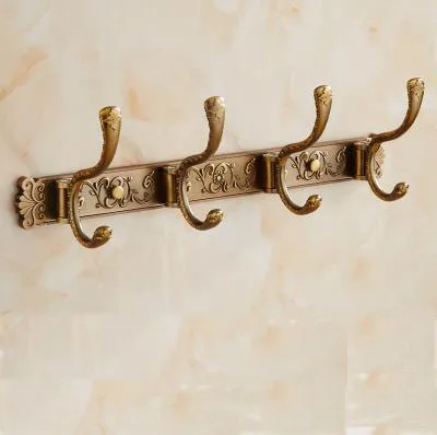 3/4 Hooks Kitchen / bathroom hanging hook on the wall,Clothes / towel copper hook on the door, Antique European Clothes Hooks