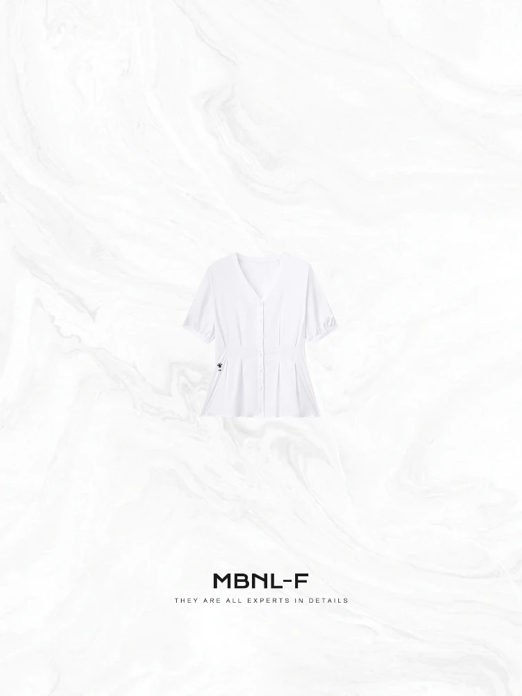 

MBNLF Bee Little irt 00% хлопковый коврик ort Sve Top Premium Feel Kinglei XMXSY3794 Женская футболка лето 2025 г.