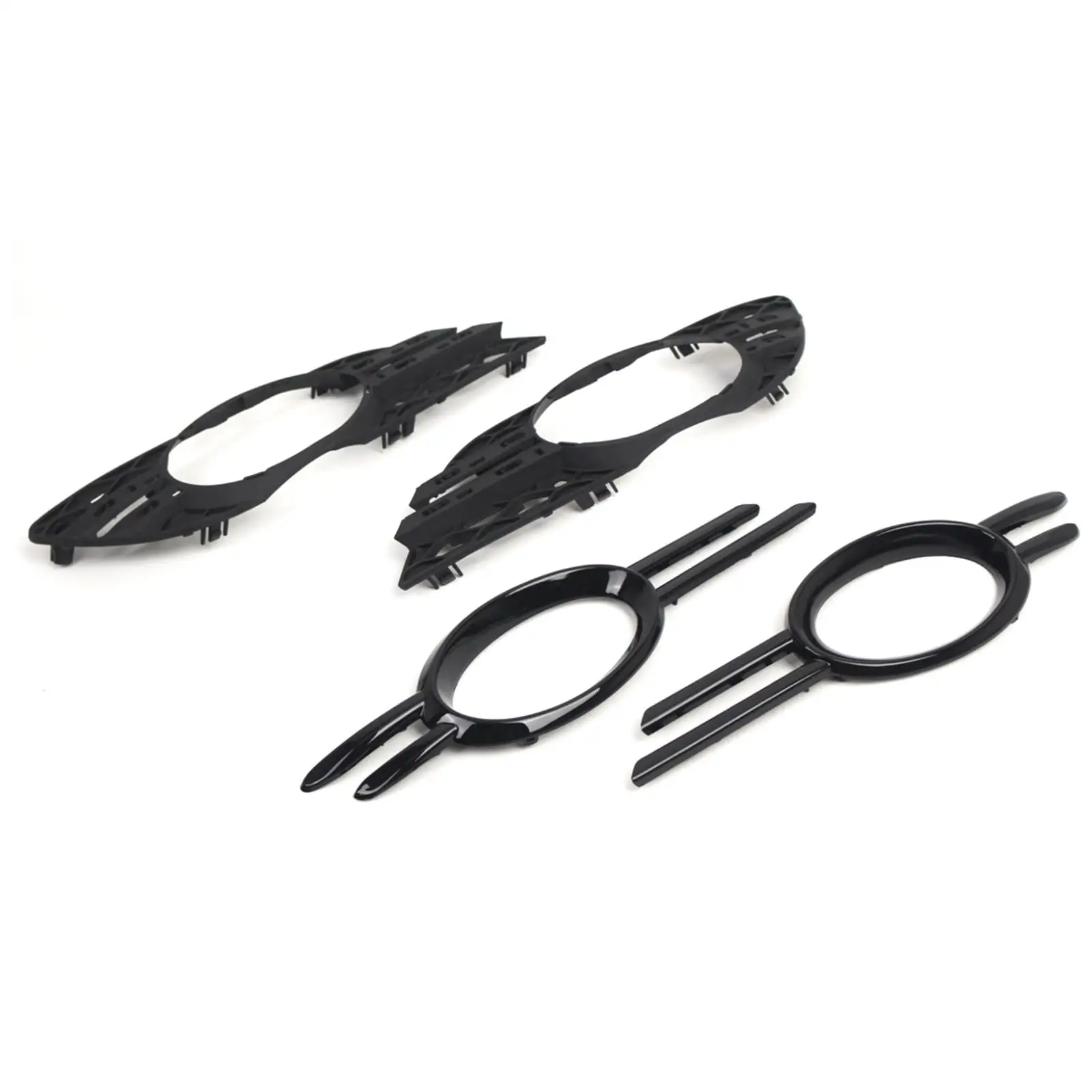 

Front Fog Light Grills Trim Cover Set Decoration Accessory Practical 2118850922 2118851174 for Mercedes-benz E350 E280 E300