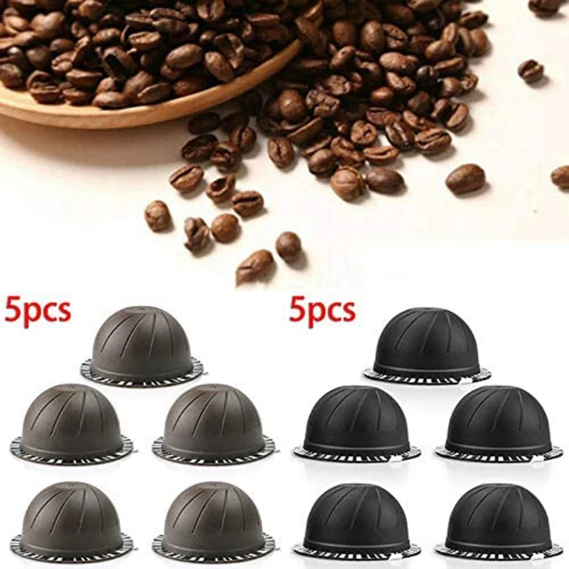 5PC Reusable Using Coffee Capsule for Nespresso Vertuo Vertuoline Refillable Pods 230ML