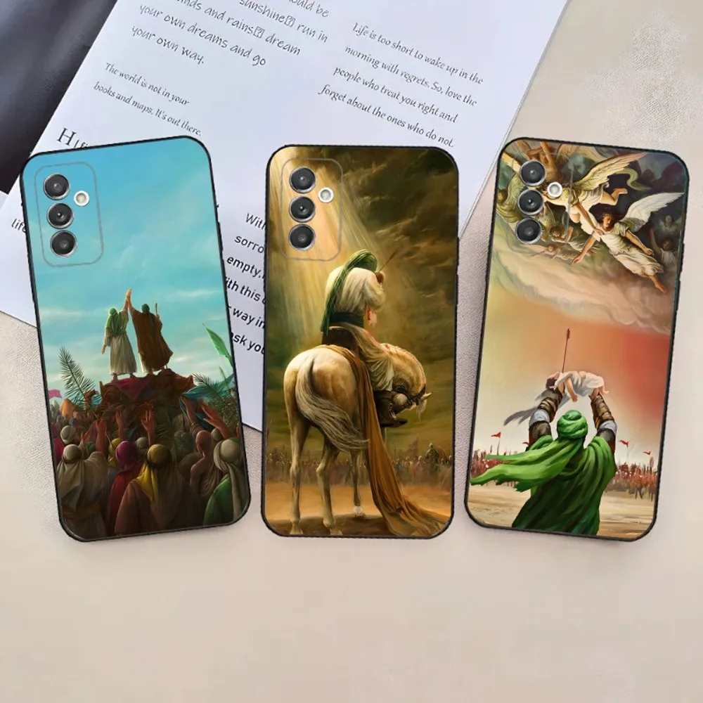 

Imam Hussain Shia Ali Phone Case For Samsung Galaxy A20,A21s,A22,A31,A32,A52,A53,A72,73,A80,A91 Soft Black Phone Cover