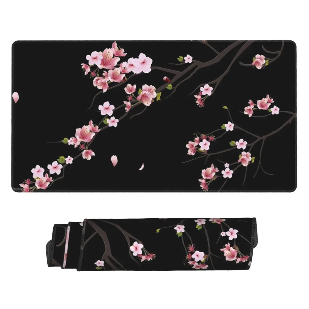 

Большой коврик для мыши с японской сакурой и цветами вишни, для геймеров, для ПК и ноутбуков, коврик для клавиатуры, компьютерный игровой коврик, офисные аксессуары, настольный коврик