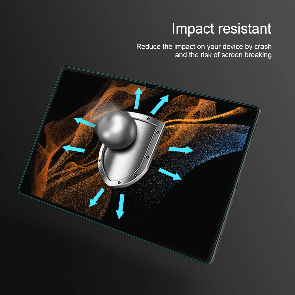 NILLKIN แท็บ S8กระจกนิรภัยอัลตร้าสำหรับ Samsung Galaxy Tab สำหรับ Samsung Galaxy Tab S8/S8 PLUS ฟิล์มป้องกันหน้าจอ HD S7แท็บ/S7 PLUS