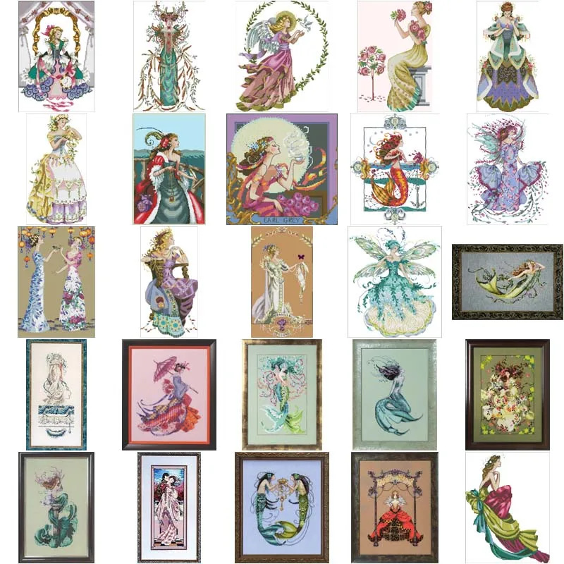 Cross Stitch Kits for DIY, Embroidery Needlework Sets, Angel, Cross Stitch, Chinese, 81-MD 173, 16CT, 14CT, 18CT