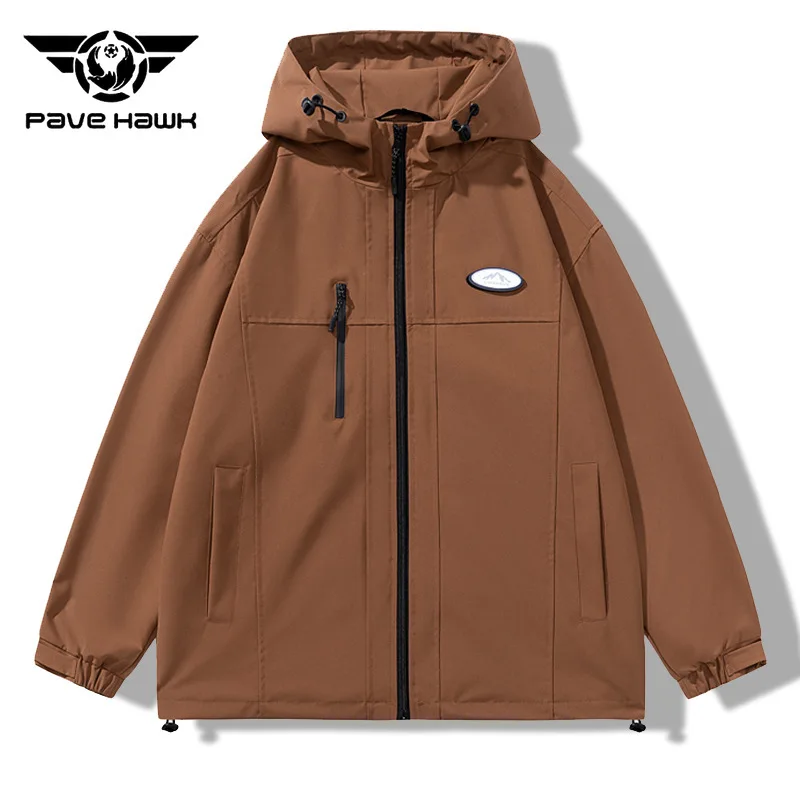 

Outdoor Waterproof Charge Jacket Men's Windproof Wear-resistant Breathable Hooded Climbing Coat Hiking Camping Cycling Jackets